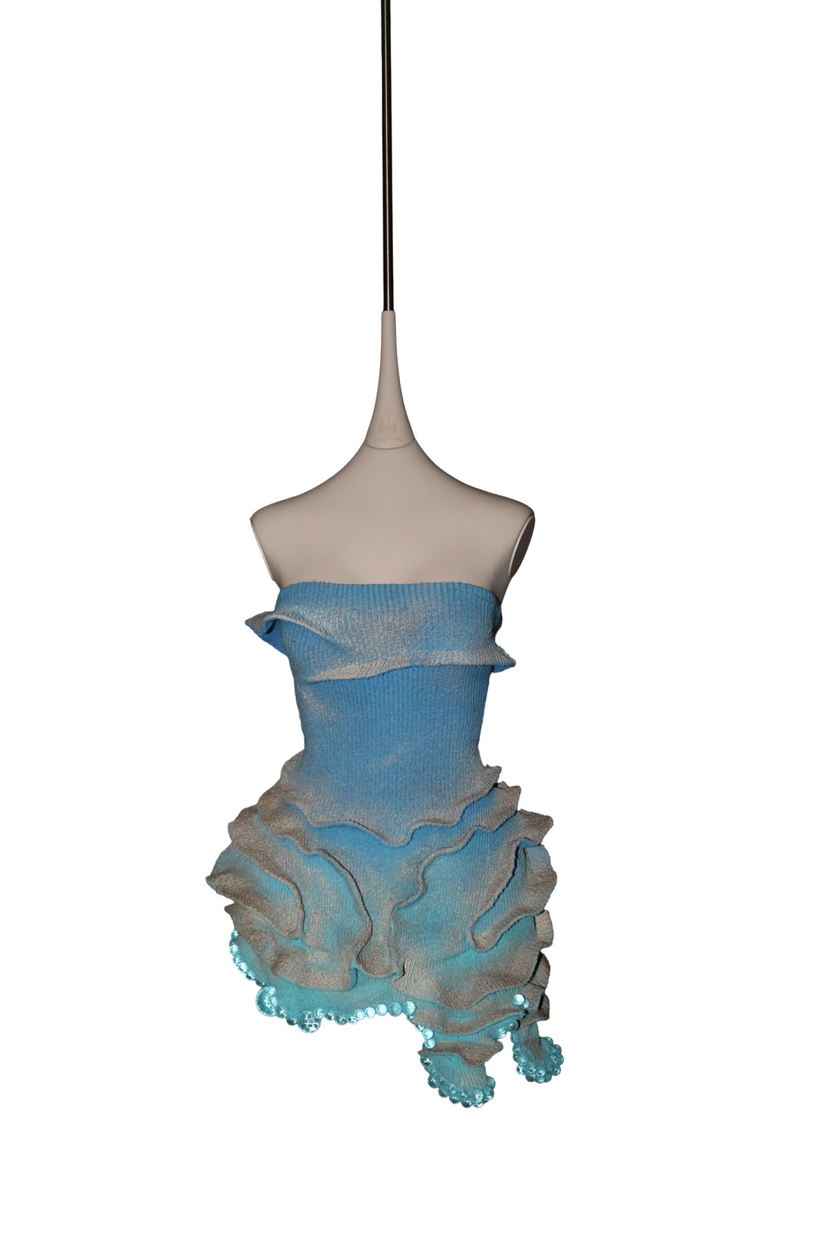 Cotton+elastic sand dress