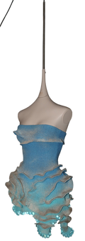 Cotton+elastic sand dress