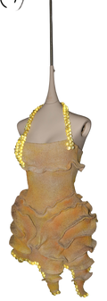 Cotton+elastic sand dress